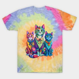 Tie-dye Cats T-Shirt